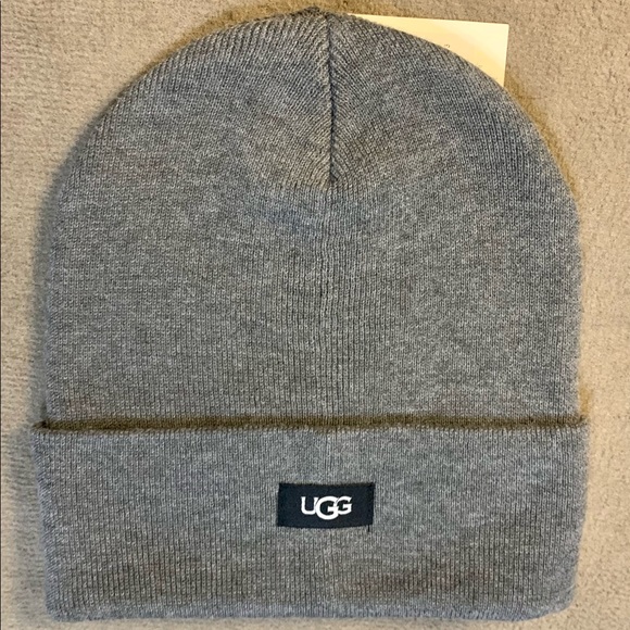 UGG Other - UGG Men’s Oversized Cuff Beanie Charcoal Gray Knit Hat NEW with Tags 17513